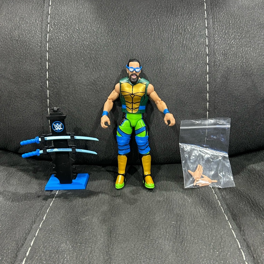 Seth Rollins as Leonardo - WWE/TMNT crossover elite! Target exclusive!